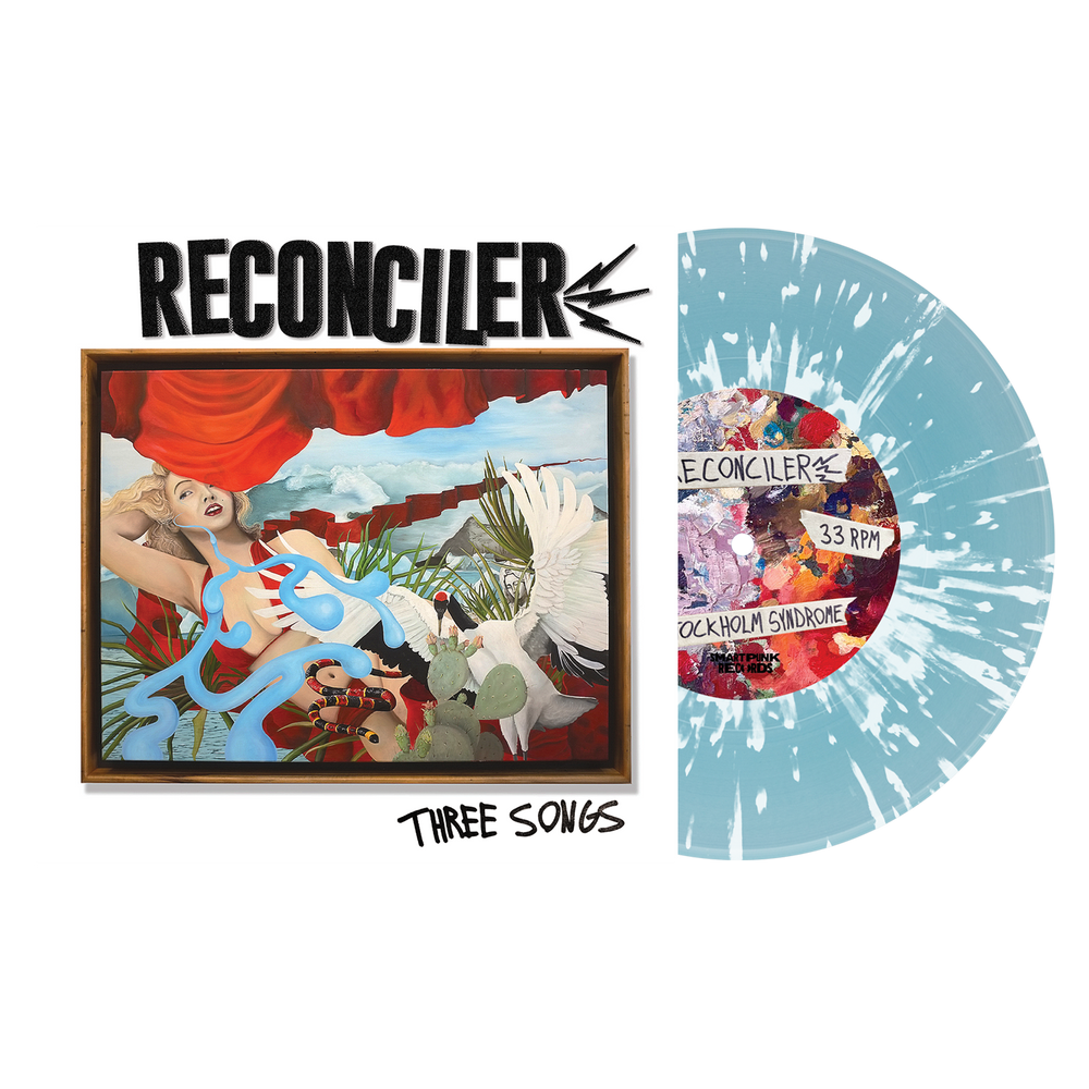 Reconciler 3 songs, blue with white splatter