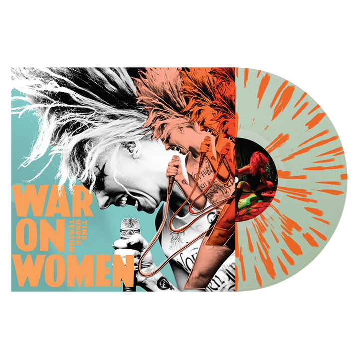 War On Women Time Under Tension Coke Bottle Clear With Orange Splatter Vinyl