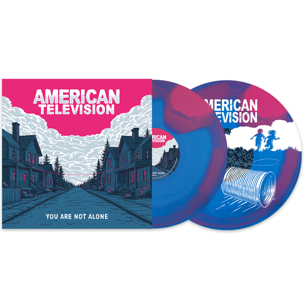 American Television You Are Not Alone Hot Pink/Sky Blue Smash Vinyl